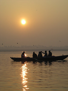 magnificent, indiana, dawn, nautical Vessel, sunset, asia, fisherman