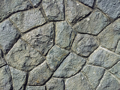 pedra, paret, roques, pedres, granit, formigó, amb textura