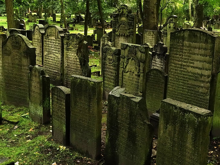 kirkegård, jødiske, jødiske kirkegård, grav sten, Graves, grav