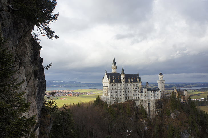 dvorac, Kristin, Allgäu, planine, Vila dvorac, Bavaria, Dvorac Neuschwanstein