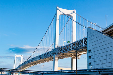 vaivorykštės tiltas, Tokijas, tiltas, orientyras, kelionės, Architektūra, Japonija