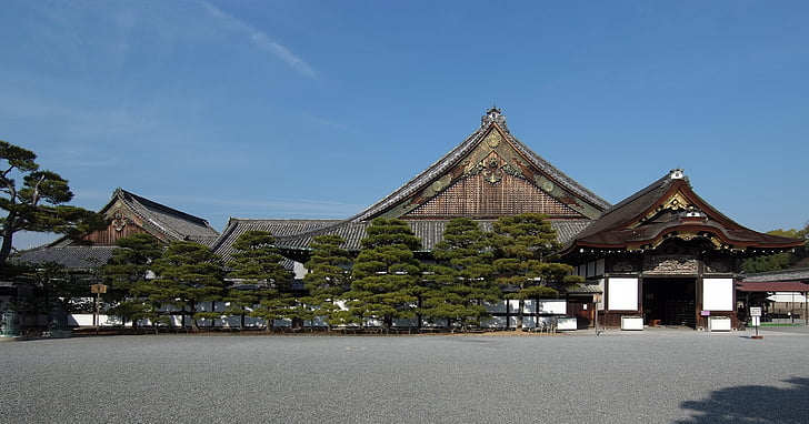 Kioto, Castillo, Japón, punto de referencia, Zen, budista, arquitectura