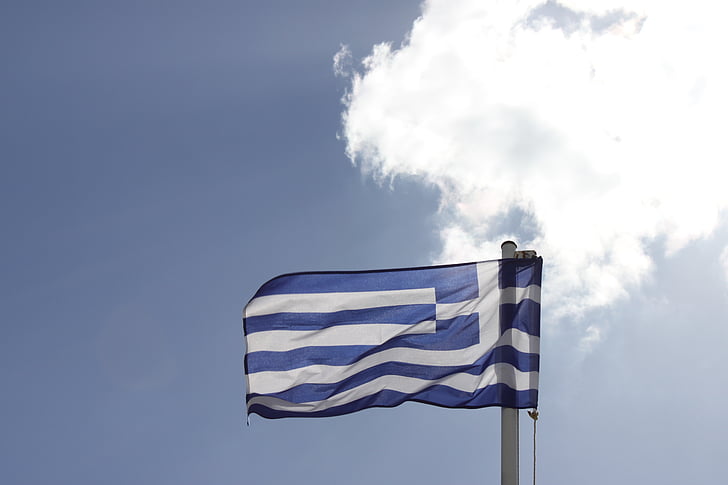 Греция, флаг, праздник, путешествия