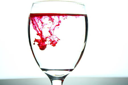 玻璃, 油墨, 液滴, 光, 葡萄酒, 饮料, 酒吧