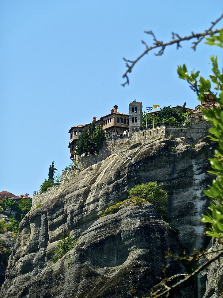 Meteora, baznīca, klosteris, Grieķija, piesaiste, Scenic, kalns