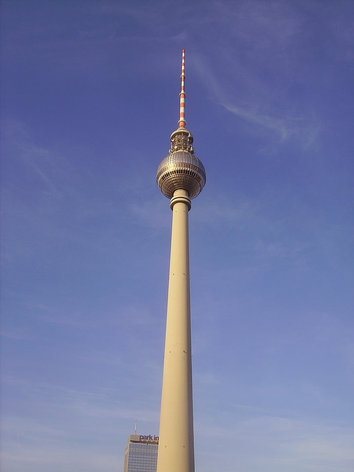 Alexanderplatz, Berlino, costruzione, Fernsehturm, Tedesco, Germania, alta