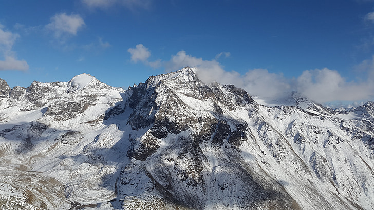 vertainspitze, gleccser, Dél-Tirol, alpesi, északi fal, hideg, jeges