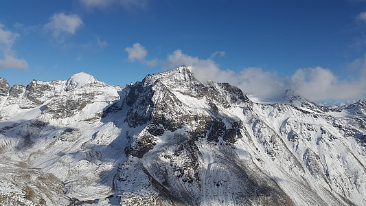 vertainspitze, isbre, Syd-Tirol, alpint, nordveggen, kalde, isete