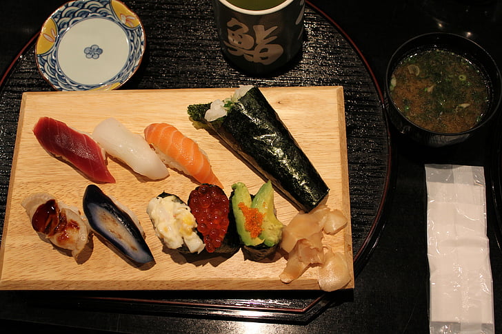 Tokyo, Sushi, Jaapani, toidu, mereannid, toidu ja joogiga, värskuse