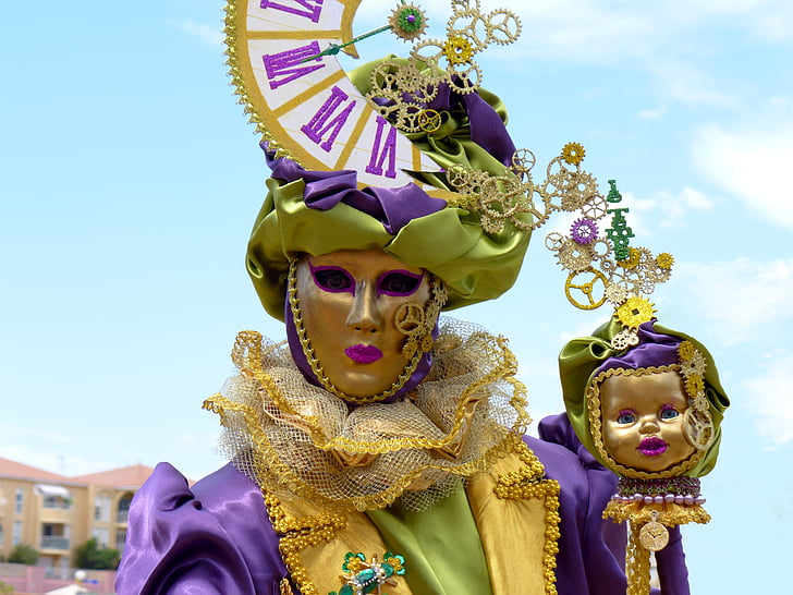 masky z Benátok, masky, Karneval v Benátkach, Benátky - Taliansko, maskovať – maskovať, Karneval, kultúr