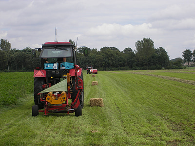 Hay, petani, pertanian, traktor