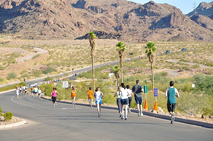 corredors, triatló, competència, corrent, fúting, llarga distància, gimnàs