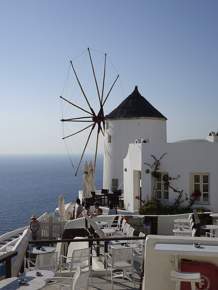 vėjo malūnas, Santorini, Kikladų