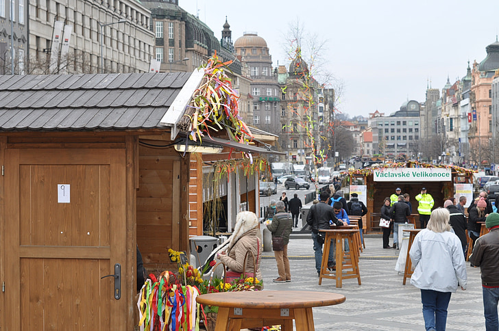 Lieldienas, tirgus, Prague