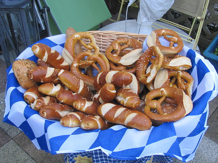 pretzels, Oktoberfest, deco, oktober, bakervarer, Bayern, bayersk