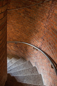 escaleras, Faro, poco a poco, escalera, arquitectura, piedra, edificio