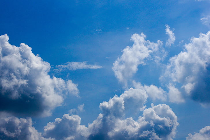 Singapore coney island, hemel, blauw, zonnige, blauwe hemel, blauwe hemel wolken, wolken