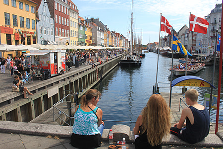 Taani, Kopenhaagen, City, Port, korda, Travel, loodus