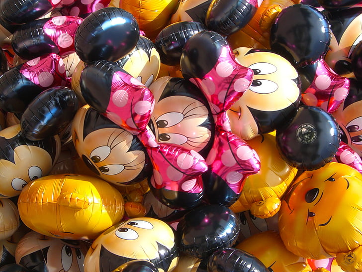 disney, disneyland, disneyland paris, paris, theme, balloons, large group of objects
