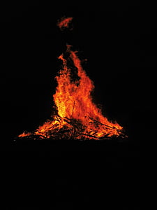 eld, Flame, isolerade, fellingshausen, biebertal, midsommar, kan brand