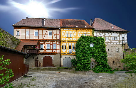 Talheim, Baden württemberg, Tyskland, Castle, øvre slot, gamle bydel, gamle bygning