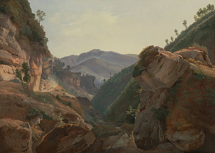 Jean Carlos José redmond, arte, pintura, óleo sobre lienzo, paisaje, montañas, cielo