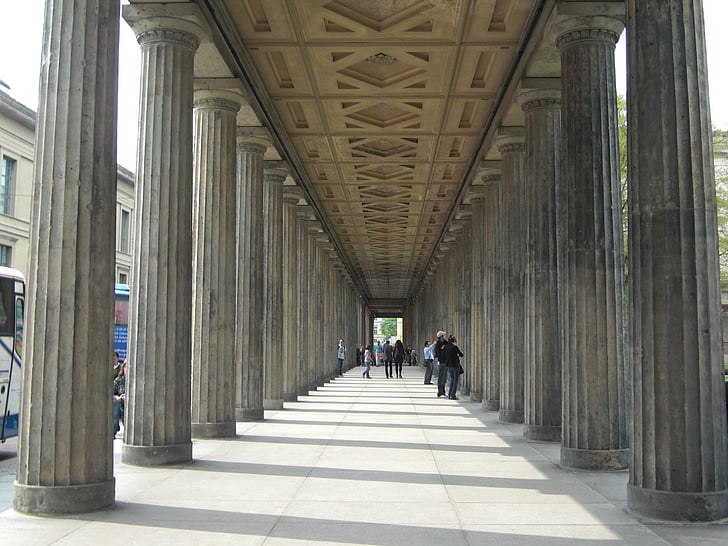 arcade, Berlín, Museu, capital, història, edifici, arquitectura