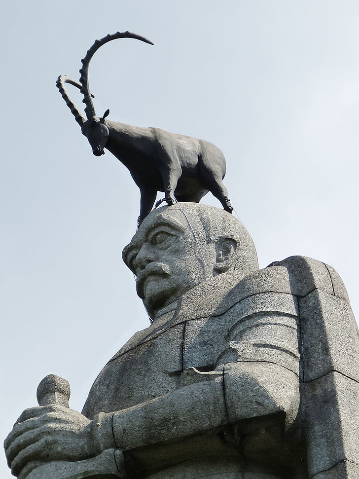 Hamburgo, Monumento, escultura, históricamente, estatua de, Bismarck, Canciller