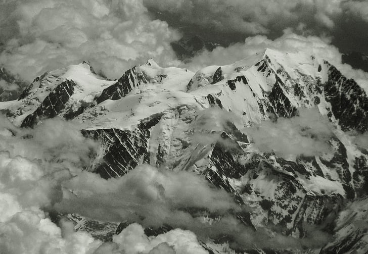 Альпійська, гори, гірський ландшафт, високі гори, взимку, сніг, Альпійські Панорама