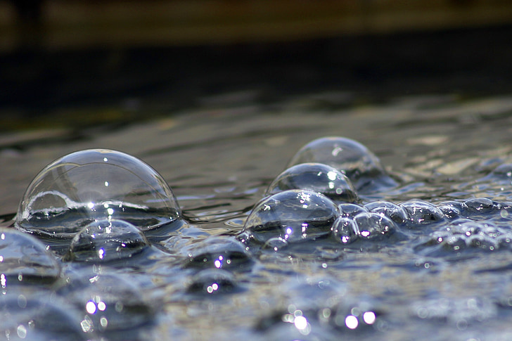bubbles, water, wet, sphere, round, liquid, bubble