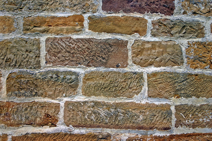 sienos, fono, Anotacija, akmenys, akmeninė siena, tekstūros, mūro
