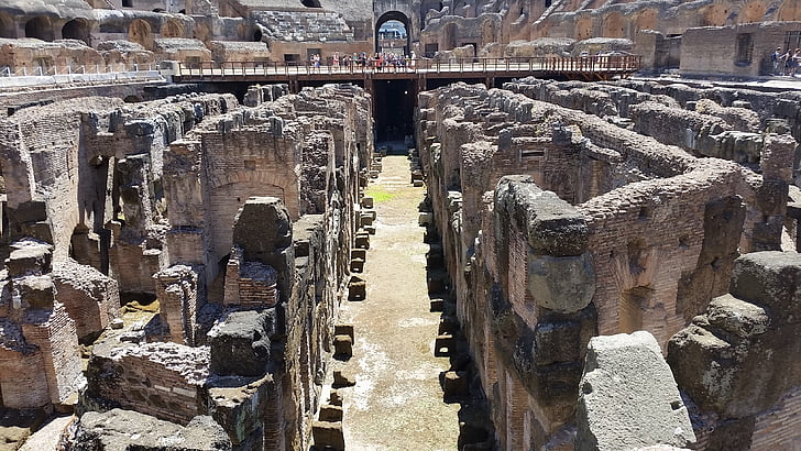 rome, coliseum, italy, amphitheater