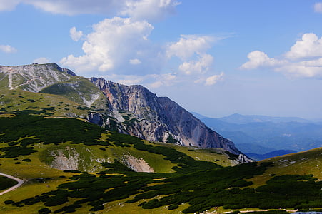 Mountain, Massif, Snow mountain, Itävalta, Alm, taivas