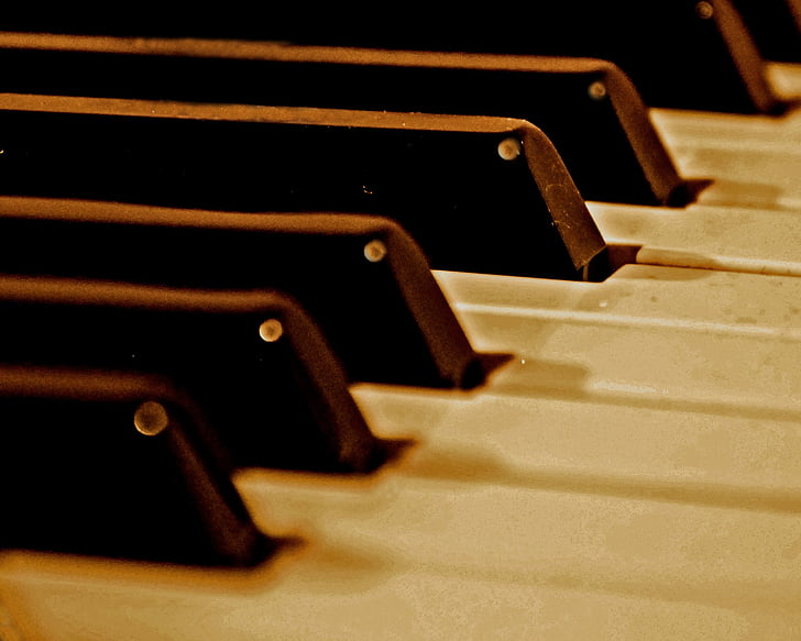 klaver, muusika, muusikaline, vahend, heli, klassikalise, Märkus