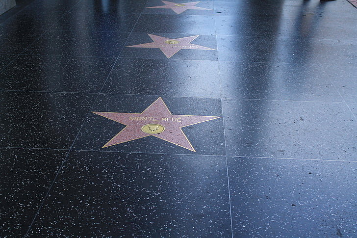 promenad från fame, Hollywood, stjärnor, stjärnigt, Hollywood boulevard