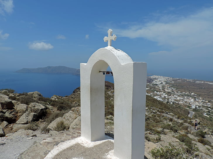greece, santorini, cyclades, church
