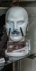 France, Paris, tête, Bart, mannequin d’affichage, tête de mousse de styrol