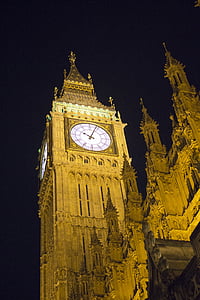 Elizabeth tháp, Ban đêm, đồng hồ, muôn, kiến trúc Victoria, London landmark, Nhà Quốc hội