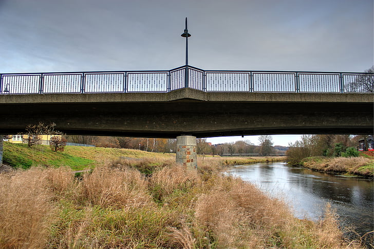 Bridge, River, diemel, Pohjoisen Nordrhein-Westfalenissa, Sky bridge, vesi, maisema