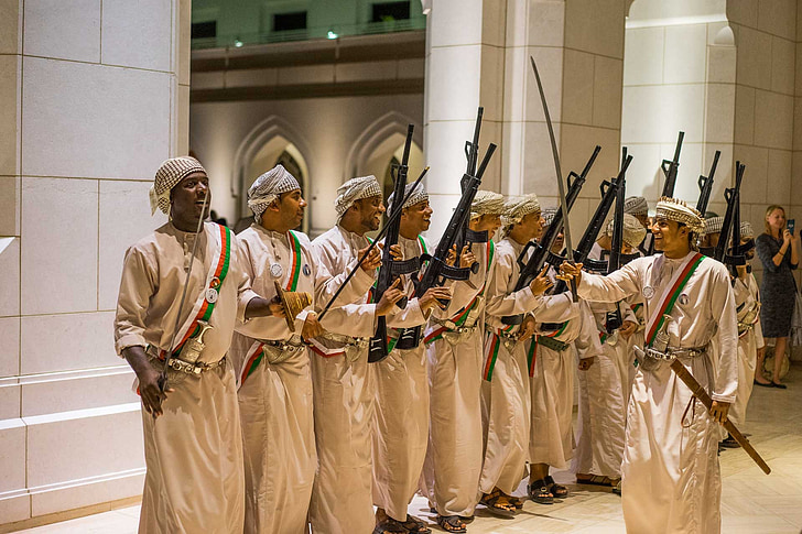 oman, opera, guard, tradition, middle east, singing, protection