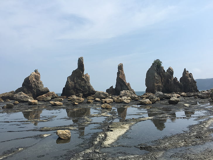 rock formations, coast, the shore