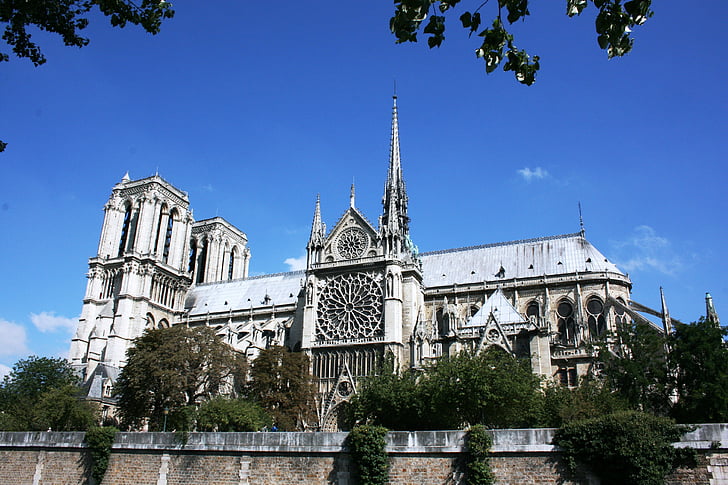 Notre dame, Cathedral, Pariis, arhitektuur, kirik, kuulus koht, Euroopa