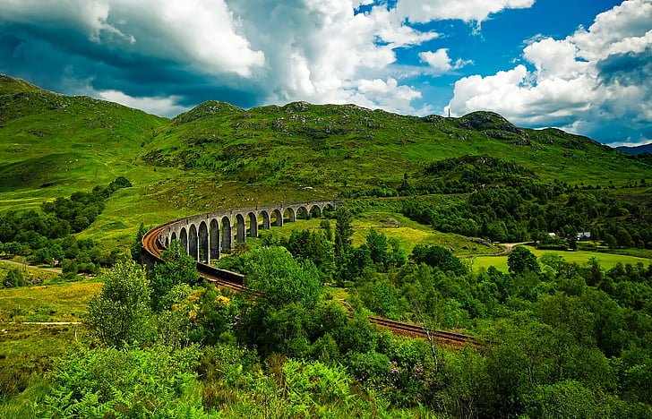 Šotimaa, viadukt, maastik, Scenic, Landmark, Ajalooline, Turism