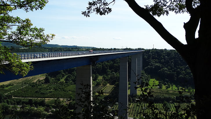 Mosel-broen, Highway bridge, motorvei, Bridge, Mosel, trafikk, Tyskland