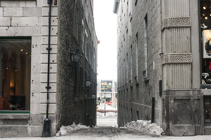 carreró, camí, ciutat, Centre, Mont-real, Québec, Canadà
