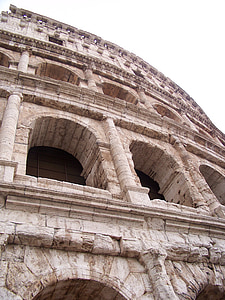 Colosseum, oldtidens arkitektur, Italien, Rom