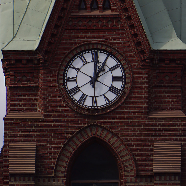 finlandesa, Mikkeli, Catedral, Dial, rellotge, mans, temps