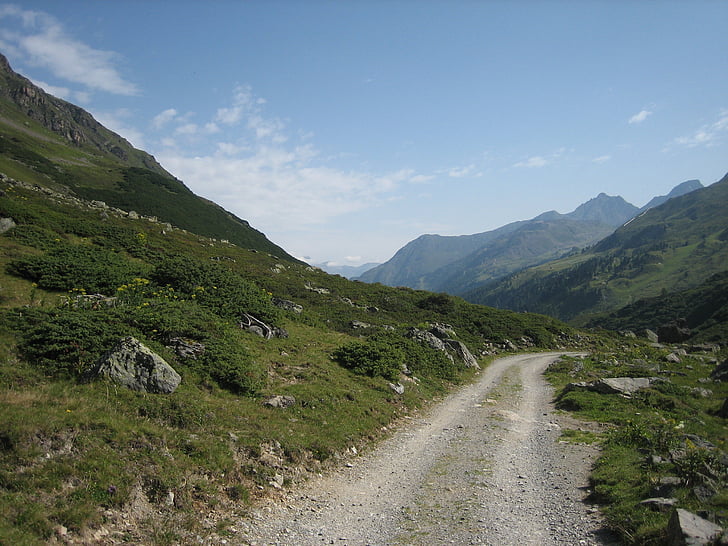 kelio, Alpių, kalnai, kraštovaizdžio, Gamta, Austrija, kalnų