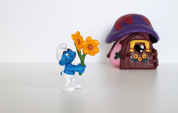 Smurf, Smurfs, jardineiro schlumpf, Figura, brinquedos, decoração, coletar