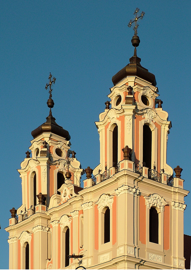 lithuania, vilnius, st catherine's church, baroque, church